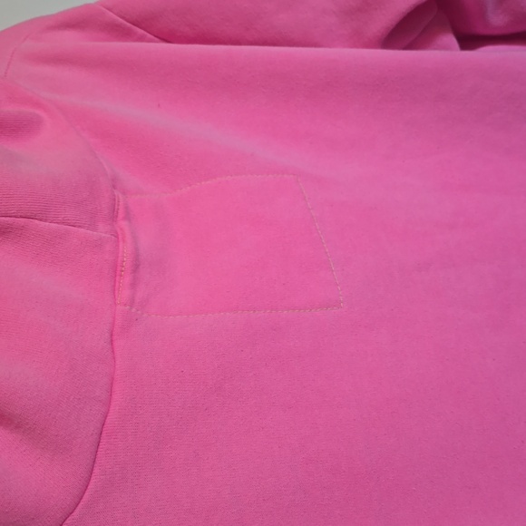 Aviator Nation 5 Stripe Zip Up Hoodie Sweatshirt - Neon Pink - Unisex XL - Picture 5 of 11